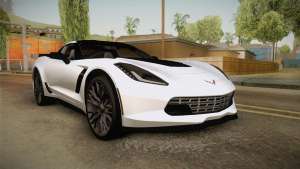 Chevrolet Corvette Stingray Z06 для GTA San Andreas вид спереди