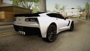 Chevrolet Corvette Stingray Z06 для GTA San Andreas сзади