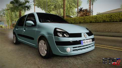 Renault Clio 1.6 16v Hatchback для GTA San Andreas вид спереди