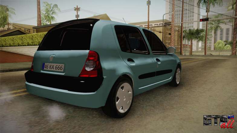 Renault Clio 1.6 16v Hatchback для GTA San Andreas багажник