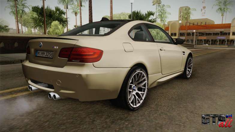 BMW M3 E92 2012 Itasha PJ для GTA San Andreas вид сзади