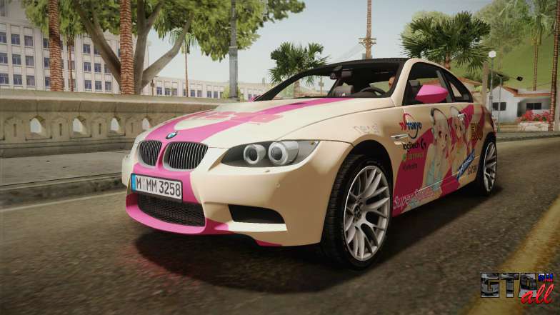 BMW M3 E92 2012 Itasha PJ для GTA San Andreas покраска вид спереди