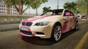 BMW M3 E92 2012 Itasha PJ для GTA San Andreas покраска вид спереди