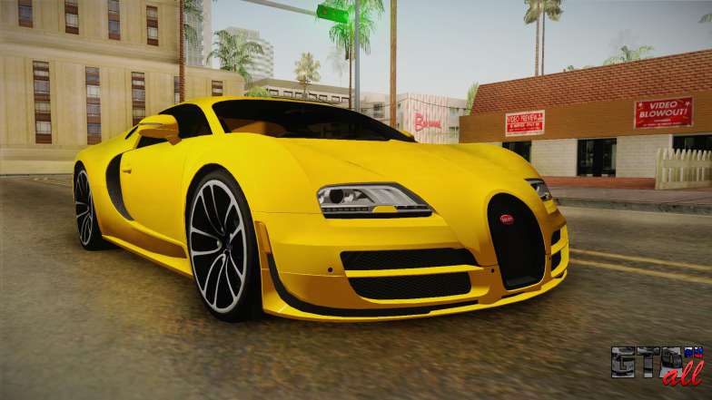 Bugatti Veyron для GTA San Andreas вид спереди