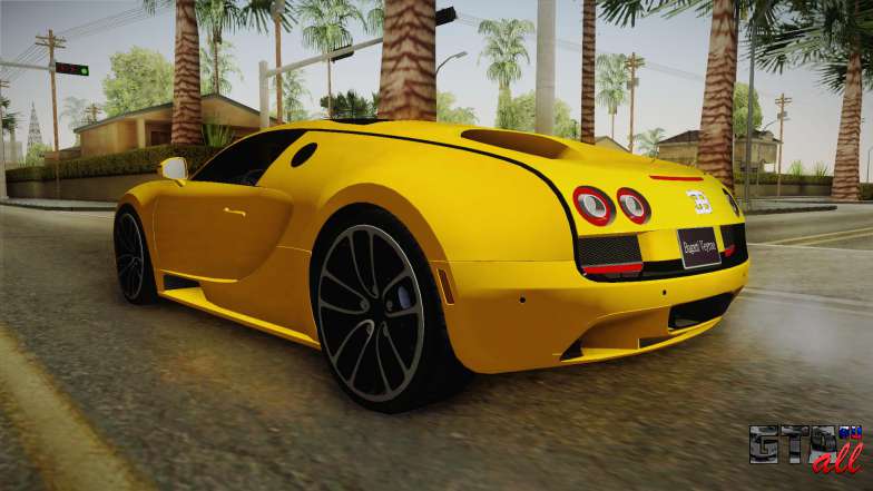 Bugatti Veyron для GTA San Andreas задние фонари