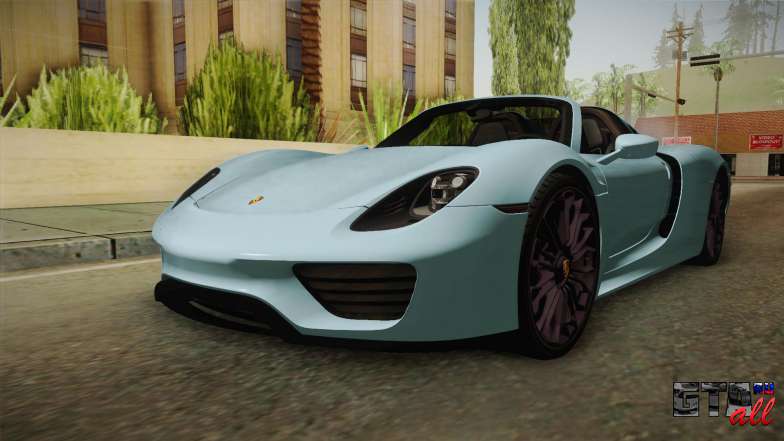 Porsche 918 Spyder для GTA San Andreas общий вид