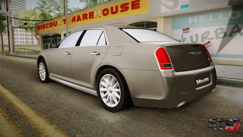 Chrysler 300C Hajwalah 2015 для GTA San Andreas вид сзади