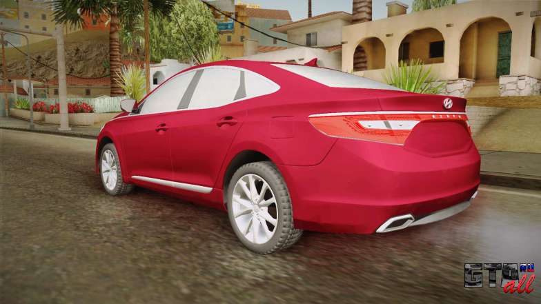 Hyundai Azera 2016 для GTA San Andreas вид сзади