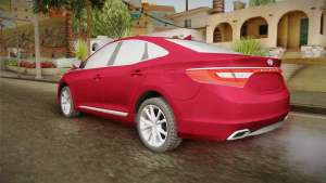 Hyundai Azera 2016 для GTA San Andreas вид сзади