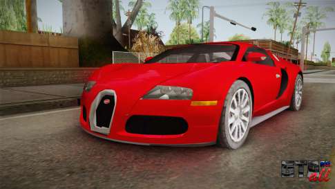 Bugatti Veyron для GTA San Andreas вид спереди