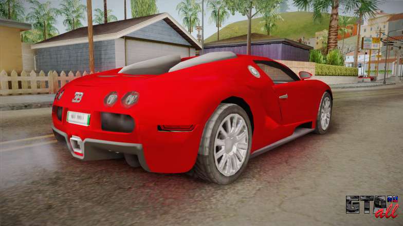 Bugatti Veyron для GTA San Andreas задние фары