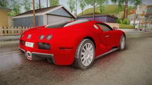 Bugatti Veyron для GTA San Andreas задние фары