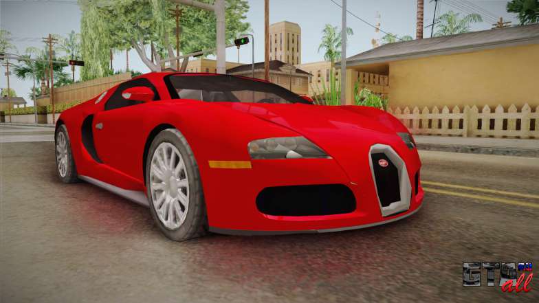 Bugatti Veyron для GTA San Andreas передние фары