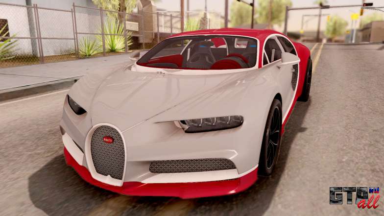 Bugatti Chiron для GTA San Andreas вид спереди