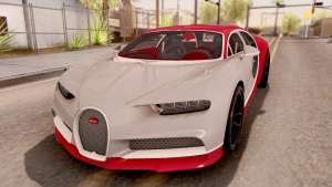 Bugatti Chiron для GTA San Andreas вид спереди