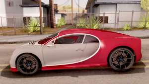 Bugatti Chiron для GTA San Andreas вид сбоку