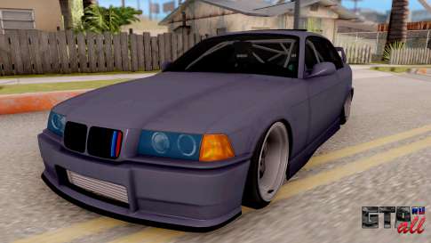 BMW M3 E36 Stanced для GTA San Andreas вид спереди