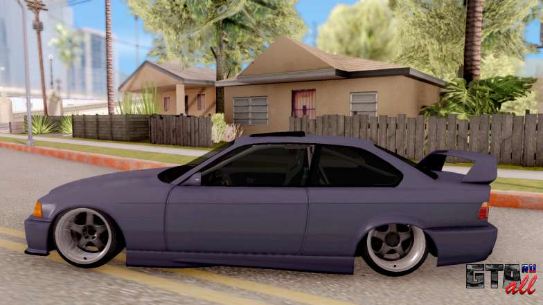 BMW M3 E36 Stanced для GTA San Andreas вид сбоку