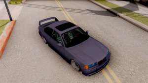 BMW M3 E36 Stanced для GTA San Andreas вид сверху