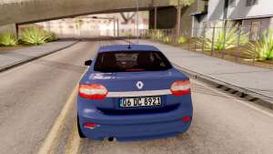 Renault Fluence 2016 для GTA San Andreas задняя часть