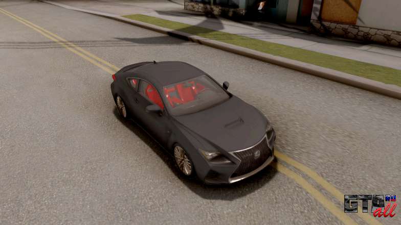 Lexus RC F для GTA San Andreas вид сверху