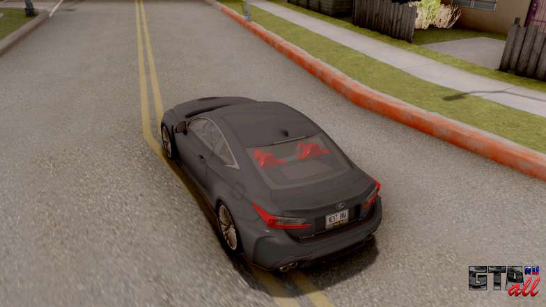 Lexus RC F для GTA San Andreas вид сверху сзади