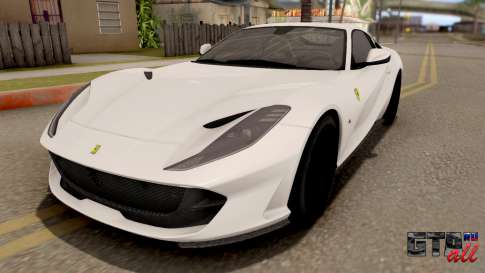 Ferrari 812 Superfast 2018 для GTA San Andreas вид спереди