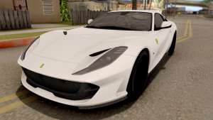 Ferrari 812 Superfast 2018 для GTA San Andreas вид спереди