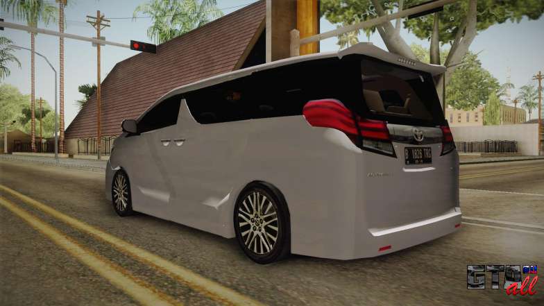 Toyota Alphard 3.5G 2015 v2 для GTA San Andreas задняя часть