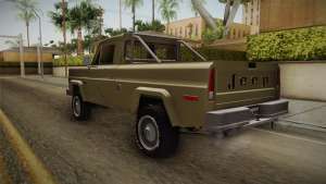 Jeep J-10 Comanche для GTA San Andreas задняя часть