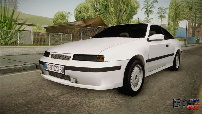 Opel Calibra Mafia для GTA San Andreas вид спереди