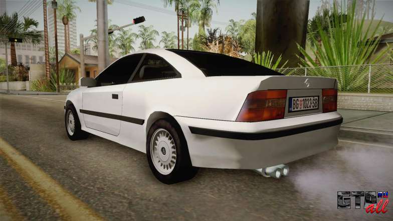 Opel Calibra Mafia для GTA San Andreas вид сзади