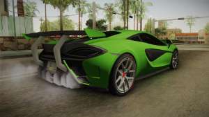 McLaren Vorsteiner 570-VX для GTA San Andreas вид сзади