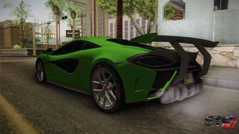 McLaren Vorsteiner 570-VX для GTA San Andreas задний спойлер