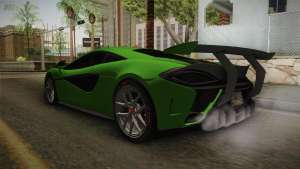 McLaren Vorsteiner 570-VX для GTA San Andreas задний спойлер