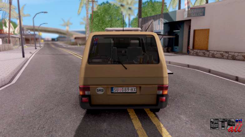 Volkswagen Transporter T4 Special для GTA San Andreas вид сзади