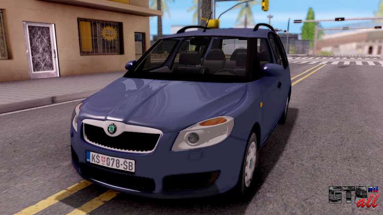 Skoda Roomster Stock для GTA San Andreas вид спереди