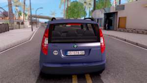 Skoda Roomster Stock для GTA San Andreas вид сзади