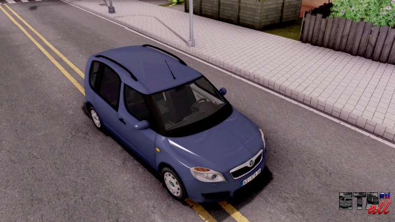 Skoda Roomster Stock для GTA San Andreas вид сверху