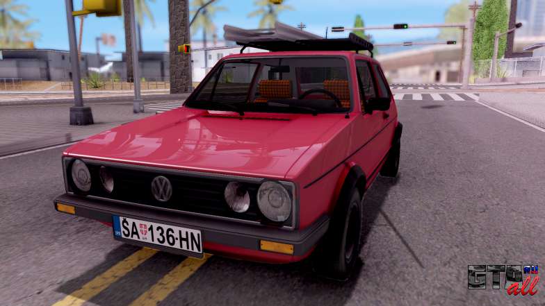 Volkswagen Golf Mk1 Yugoslav для GTA San Andreas вид спереди