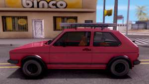 Volkswagen Golf Mk1 Yugoslav для GTA San Andreas вид сбоку