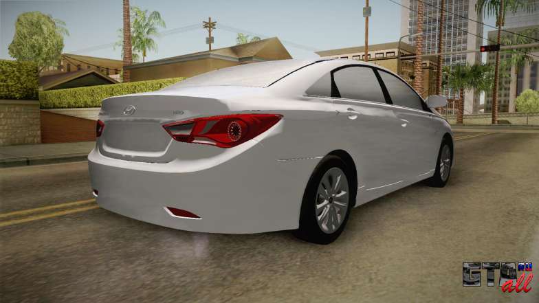 Hyundai Sonata 2013 для GTA San Andreas задняя часть