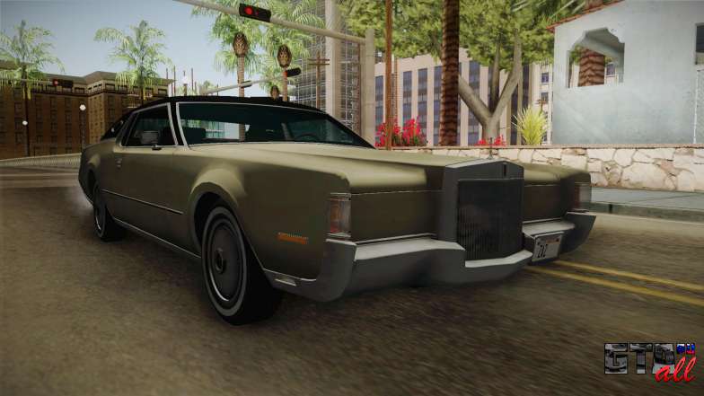 Lincoln Continental Mark IV 1972 для GTA San Andreas передние фары