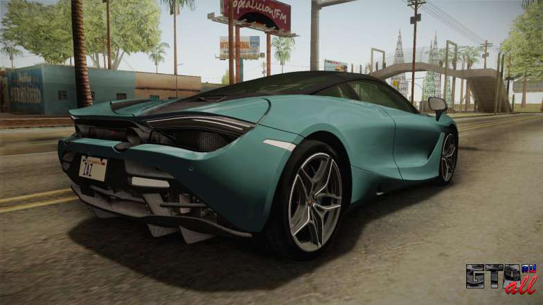 McLaren 720S 2017 для GTA San Andreas задние фары