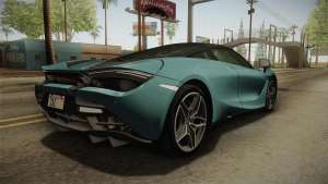 McLaren 720S 2017 для GTA San Andreas задние фары