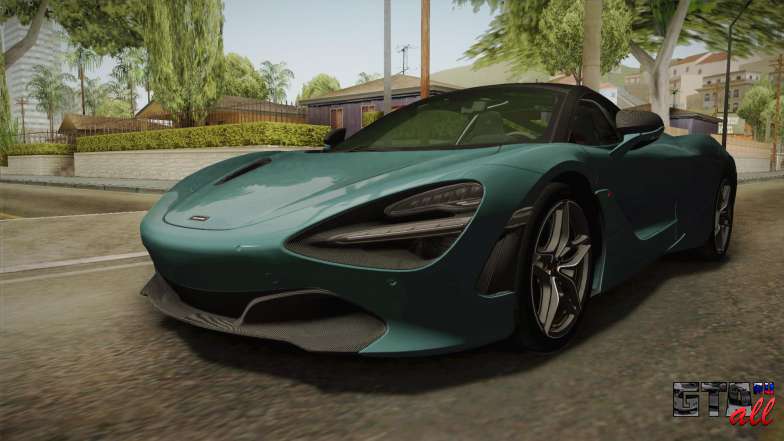 McLaren 720S 2017 для GTA San Andreas вид спереди