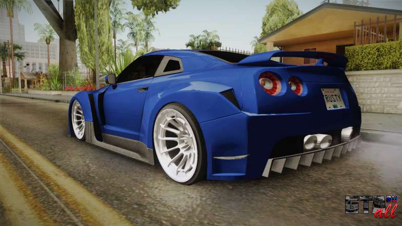 Nissan GT-R R35 NFSUC Tuning для GTA San Andreas вид сзади