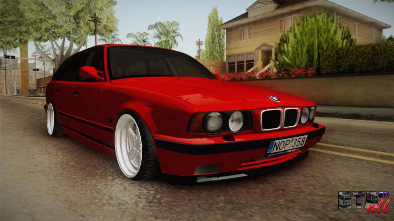 BMW 5 Series E34 Touring Stance для GTA San Andreas общий вид