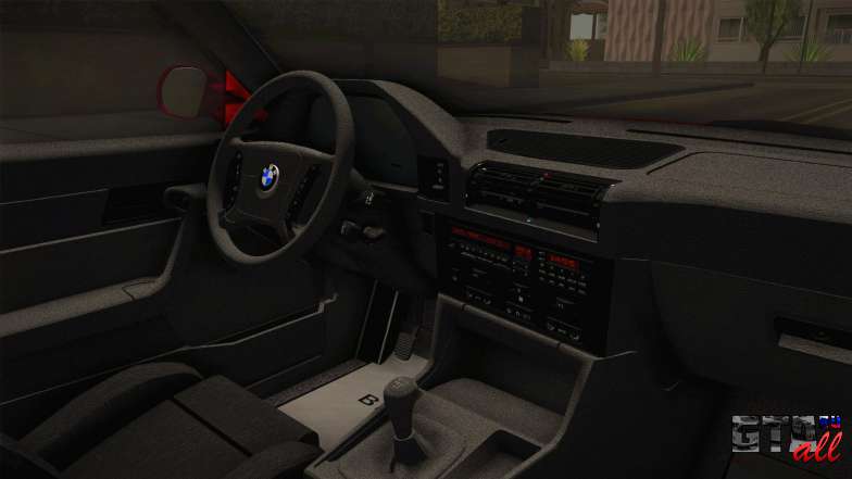 BMW 5 Series E34 Touring Stance для GTA San Andreas интерьер