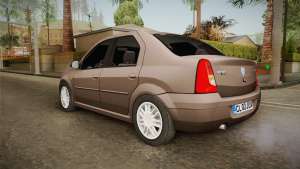 Renault Logan для GTA San Andreas вид сзади